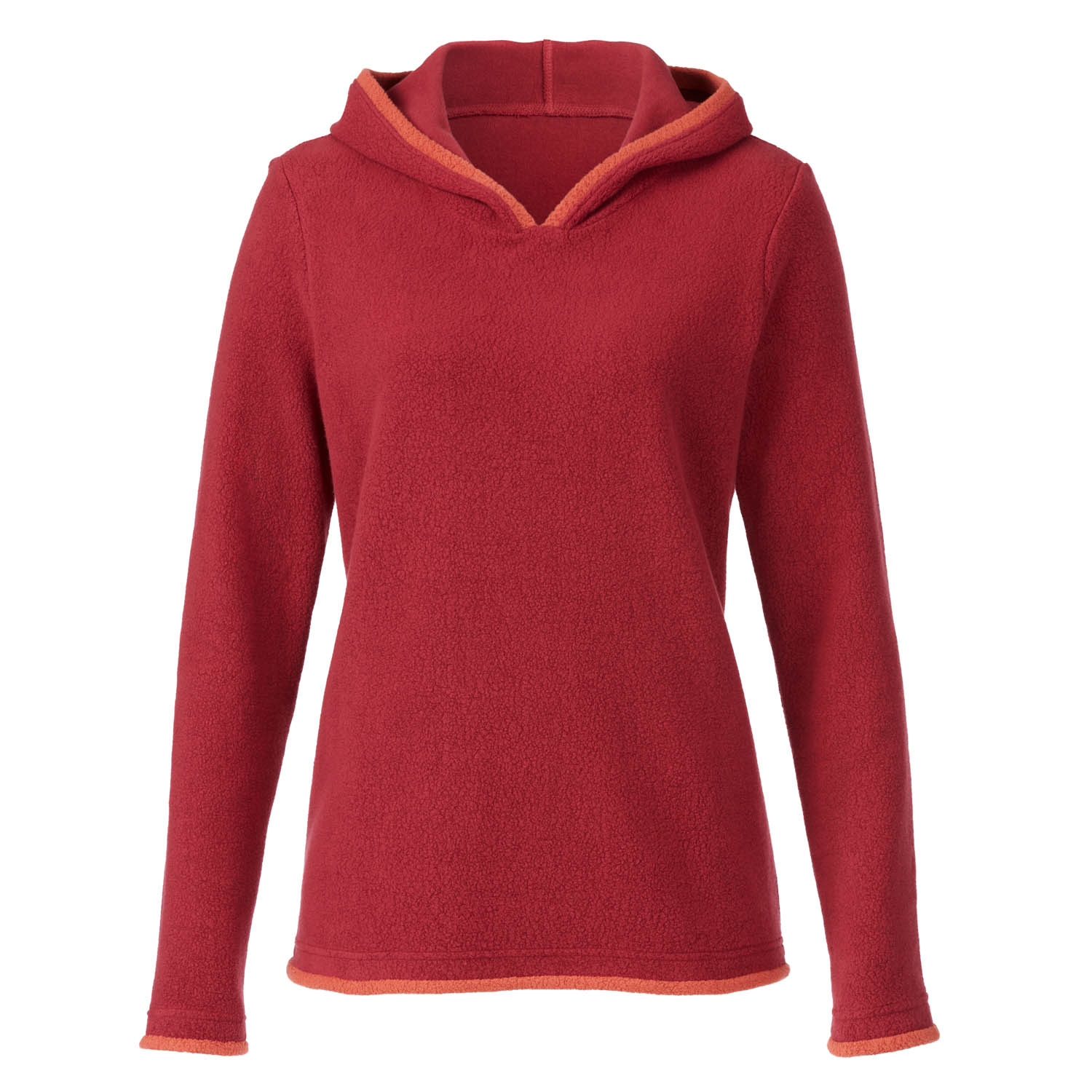Fleecepullover mit Kapuze aus Bio-Baumwolle