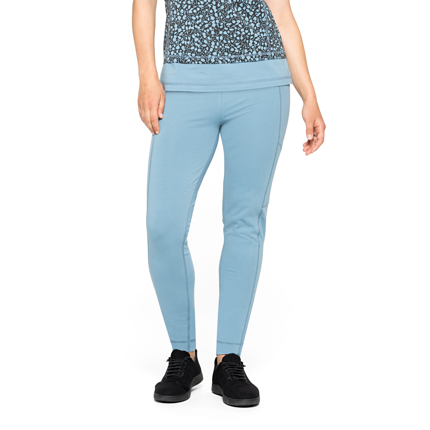 Yoga-Leggings mit Ziernähten aus Bio-Baumwolle Yoga-Leggings mit Ziernähten aus Bio-Baumwolle