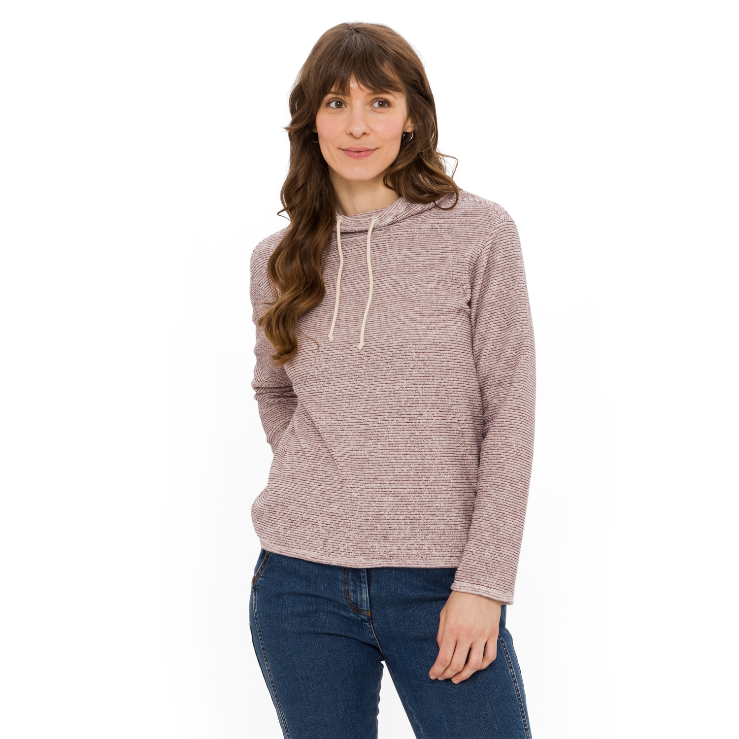 Sweatshirt mit Stehkragen aus reiner Bio-Baumwolle Sweatshirt mit Stehkragen aus reiner Bio-Baumwolle
