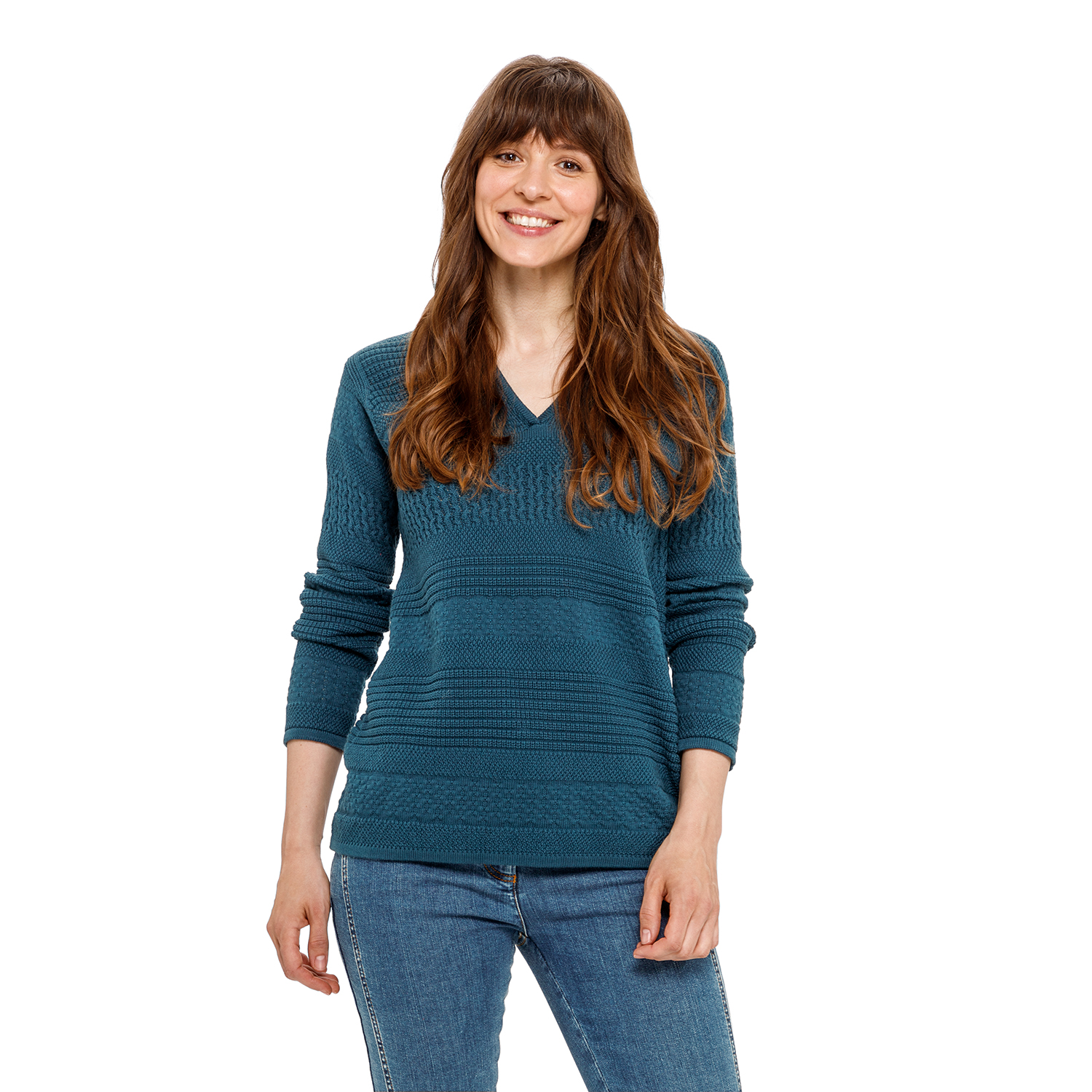 Pullover aus Bio-Baumwolle mit Bio-Wolle