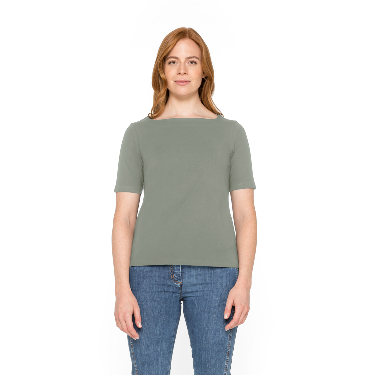 Tailliertes T-Shirt aus Bio-Baumwolle
