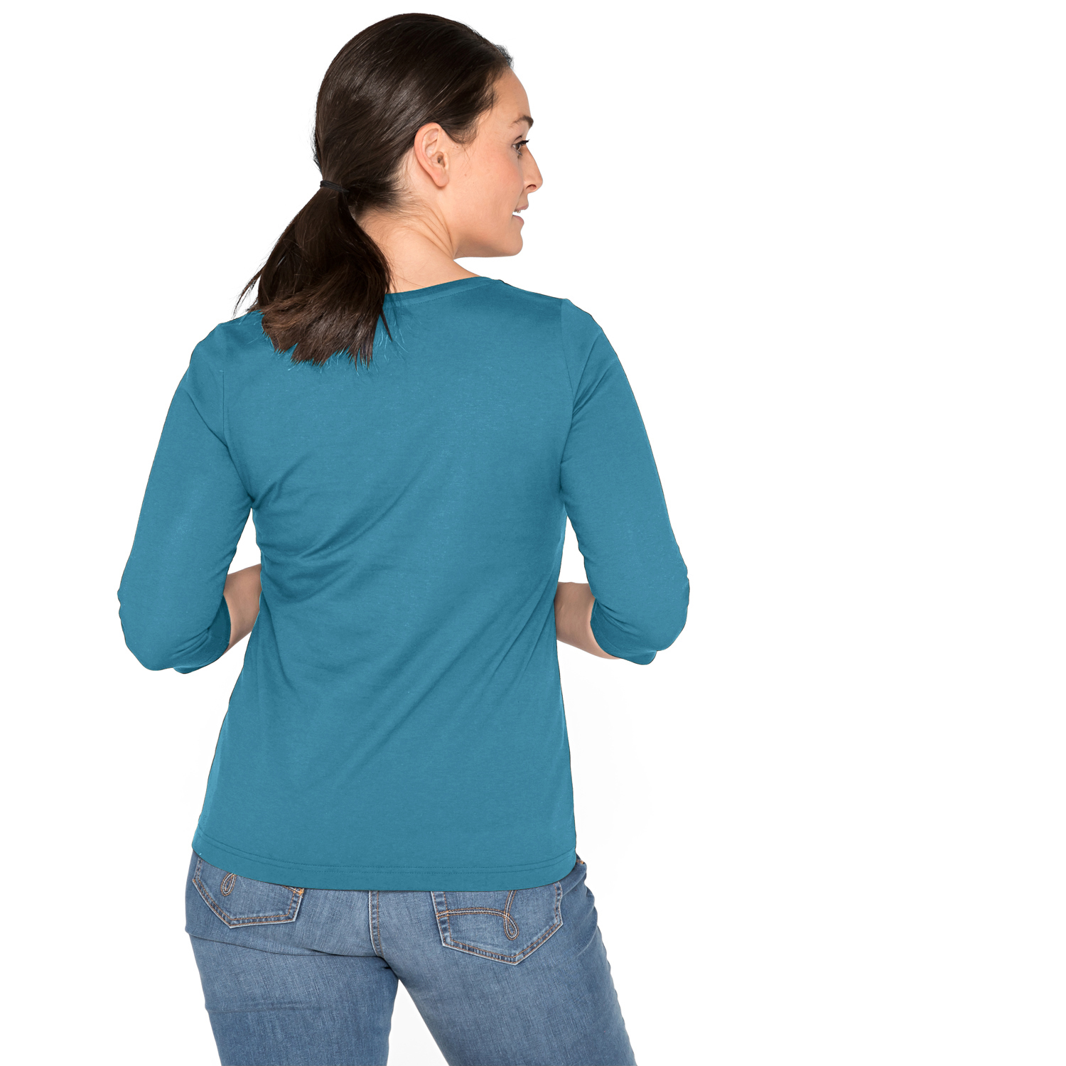 Shirt mit 3/4-Arm aus reiner Bio-Baumwolle Shirt mit 3/4-Arm aus reiner Bio-Baumwolle