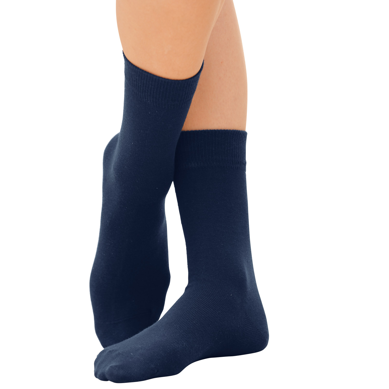 Baumwollsocken aus reiner Bio-Baumwolle, 2er-Pack