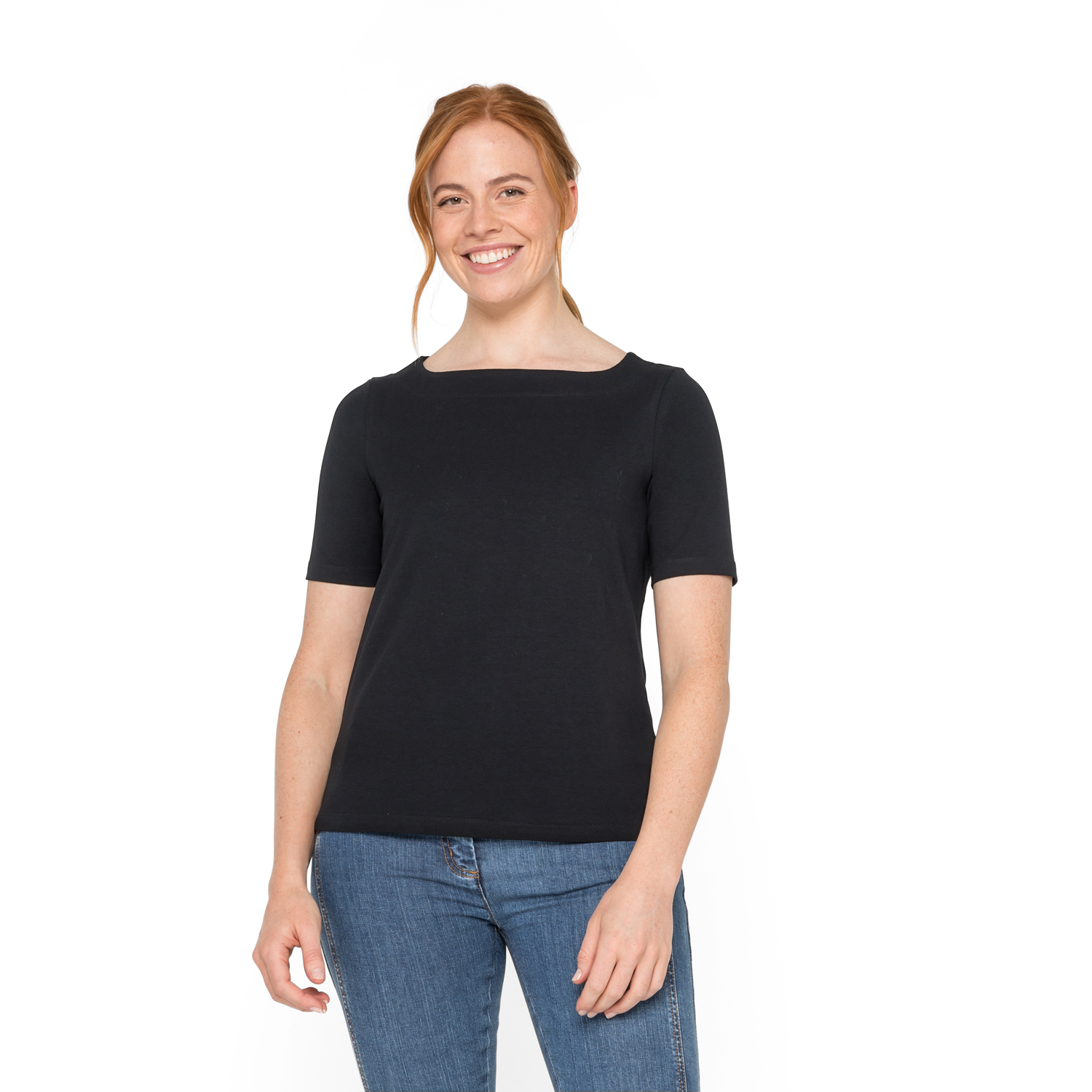 Tailliertes T-Shirt aus Bio-Baumwolle