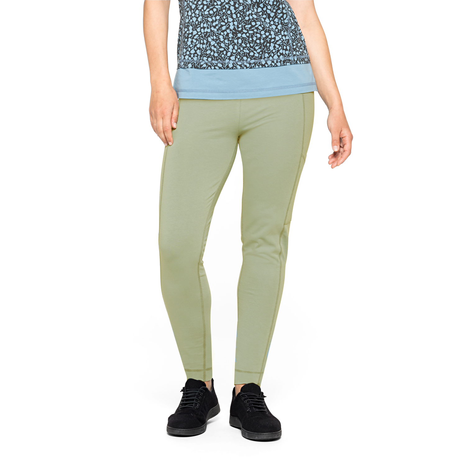 Yoga-Leggings mit Ziernähten aus Bio-Baumwolle Yoga-Leggings mit Ziernähten aus Bio-Baumwolle