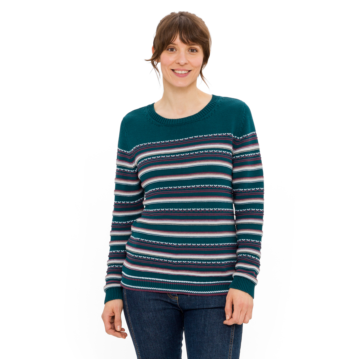 Ringelpullover aus reiner Bio-Baumwolle