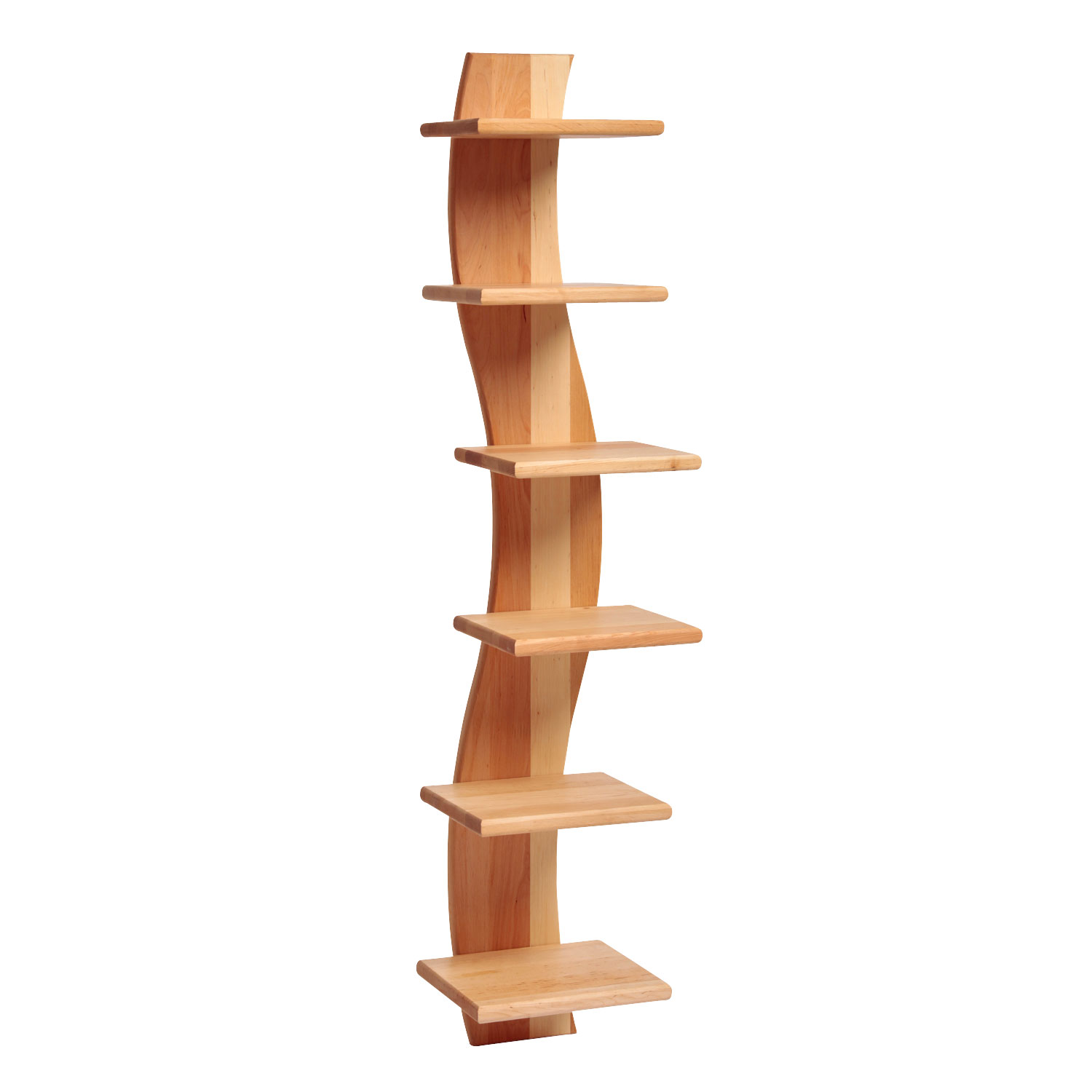 Bücherregal geschwungen