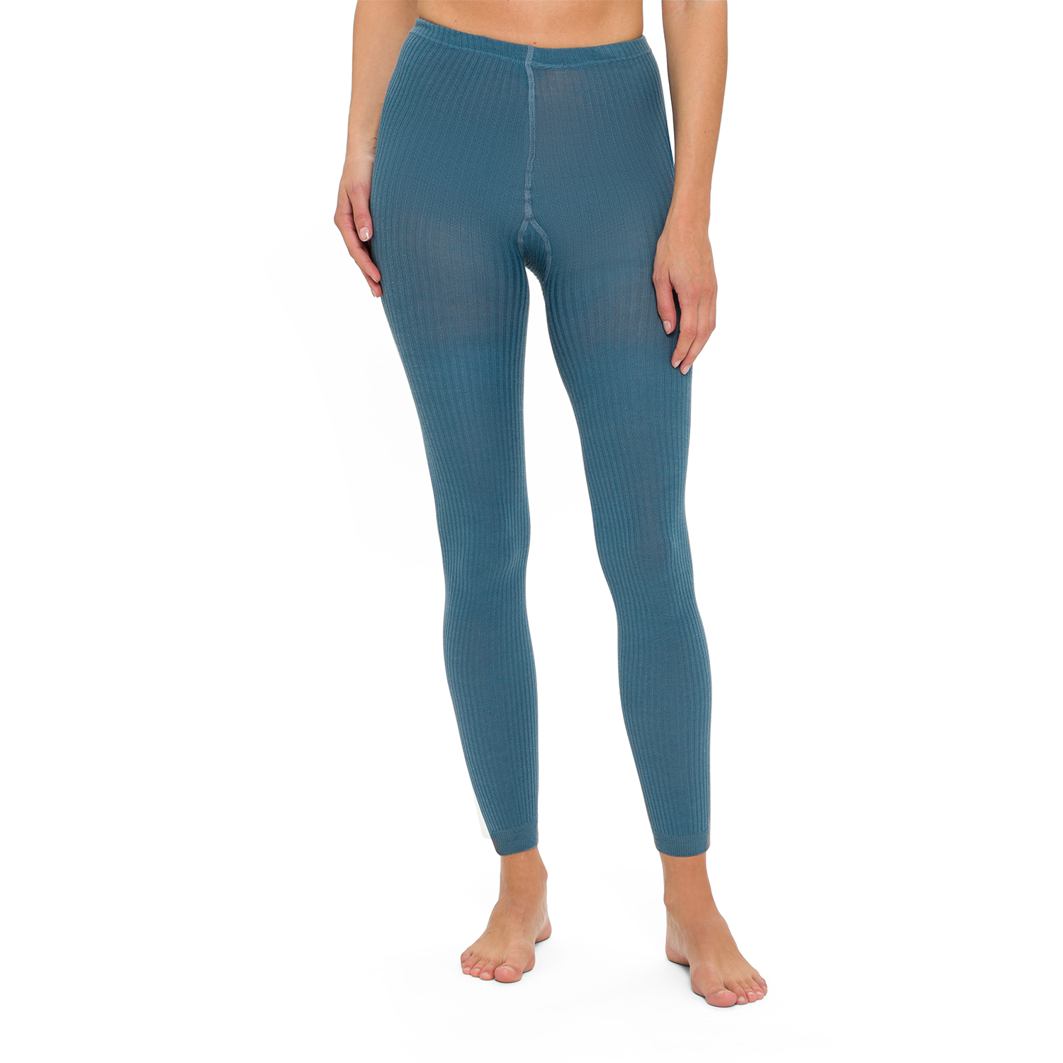 Rippen-Leggings aus Bio-Baumwolle mit Elastan