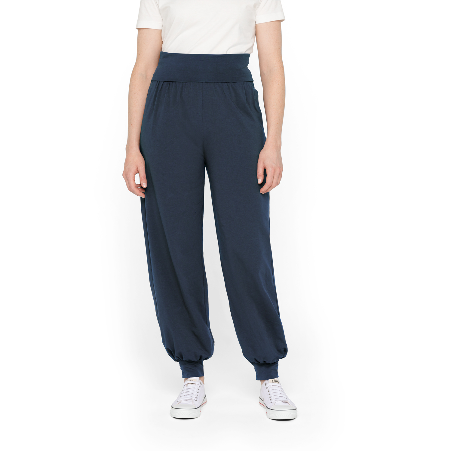 Schlupfhose mit Krempelbund aus Bio-Baumwolle