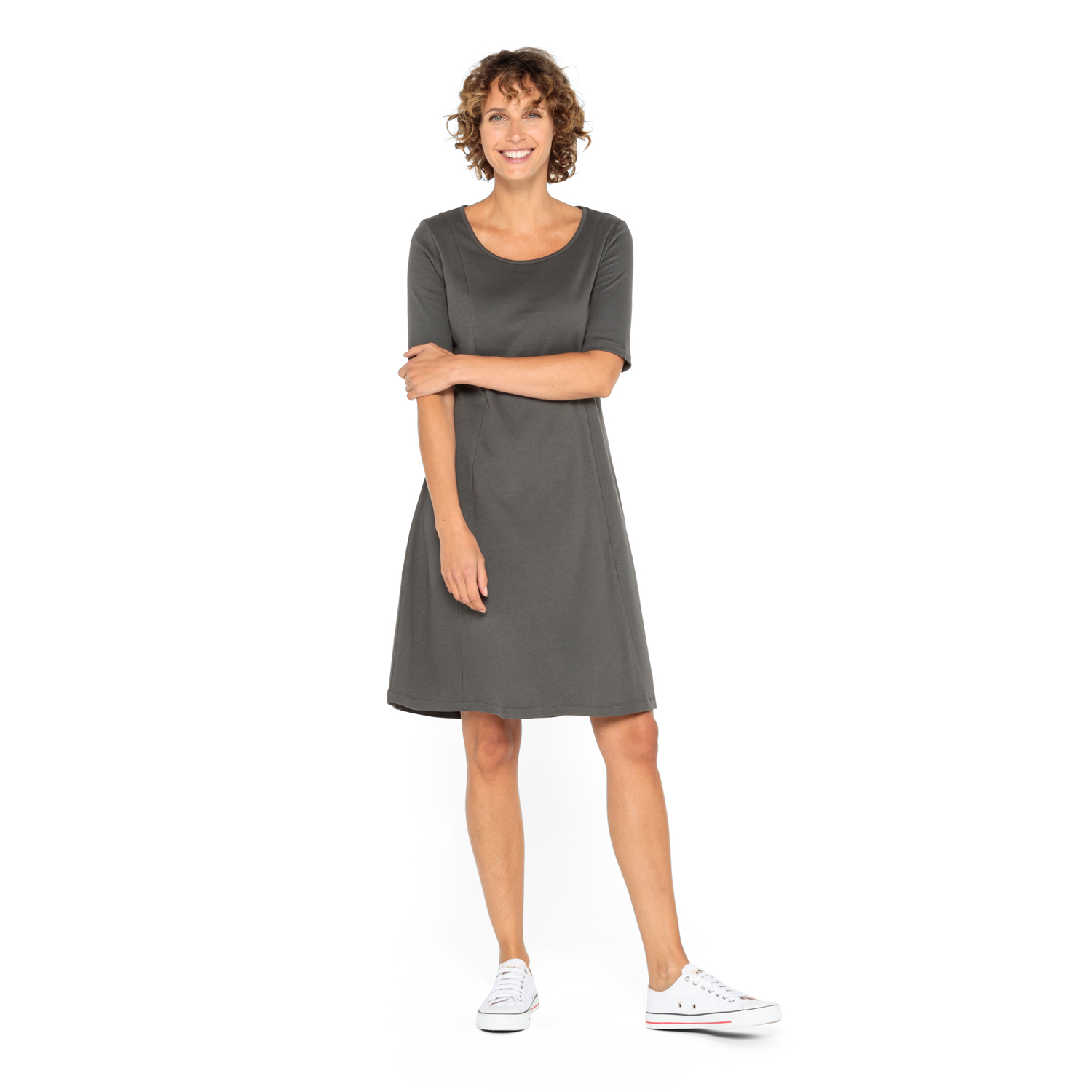 Jerseykleid 1/2-Arm aus reiner Bio-Baumwolle