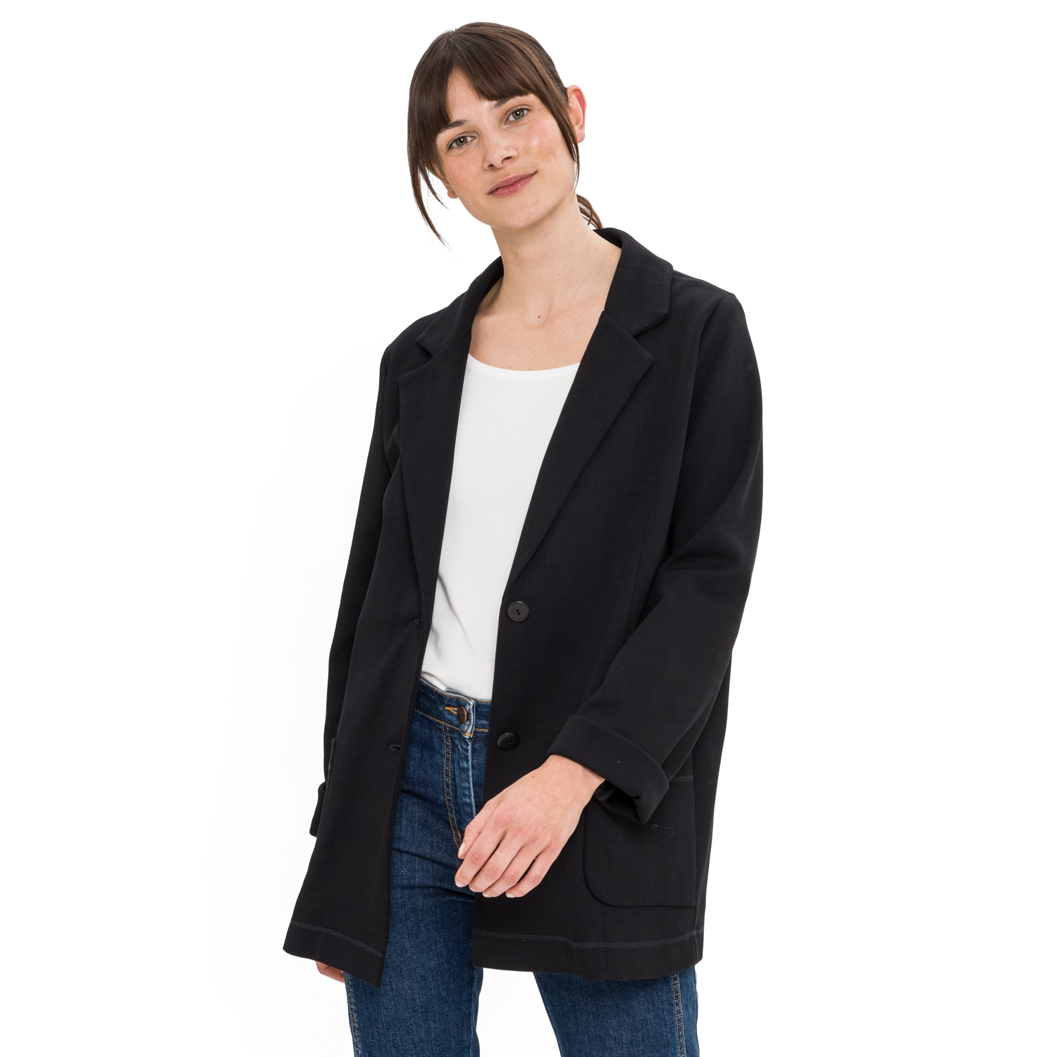 Jersey-Blazer aus Bio-Baumwolle