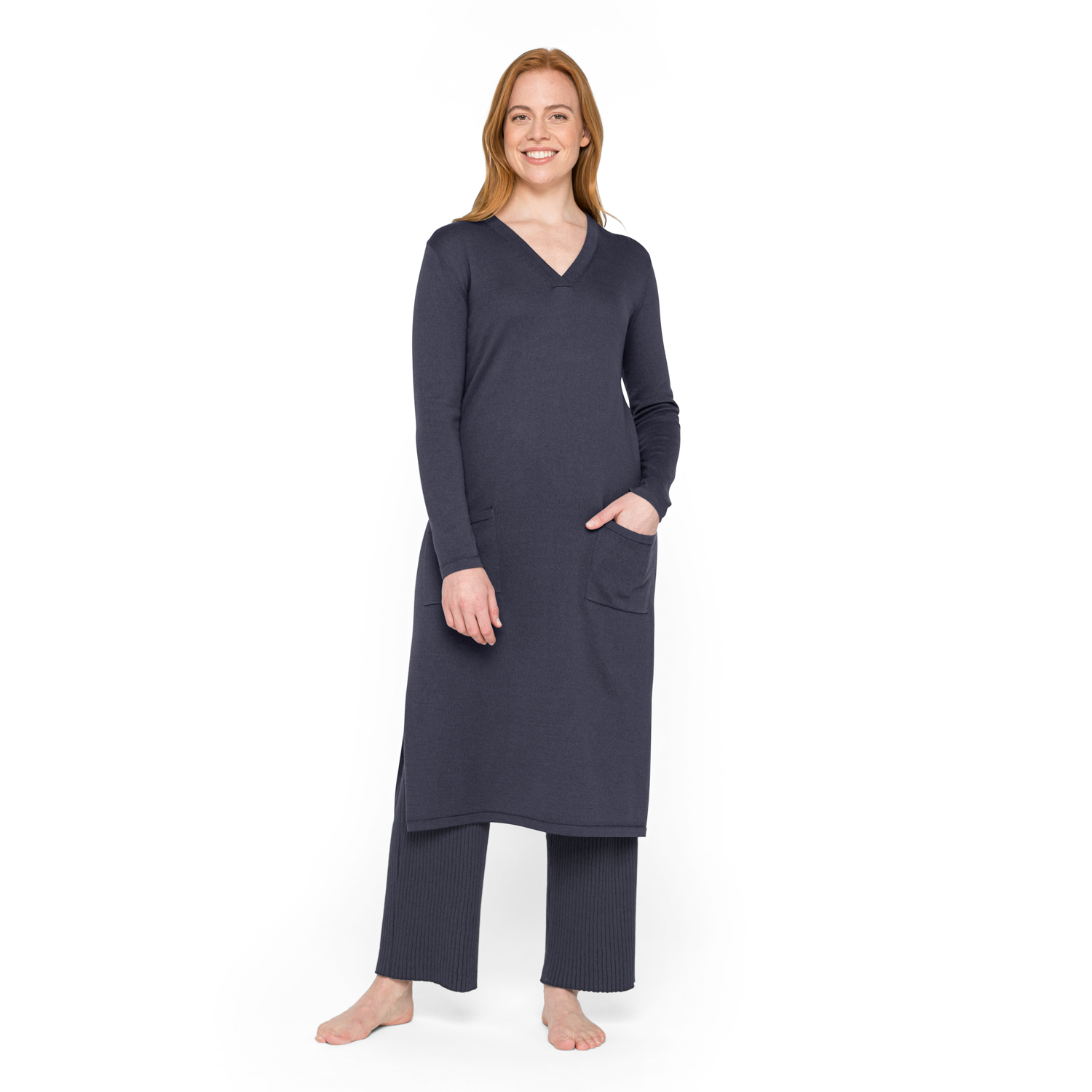 Stricktunika aus Bio-Merinowolle und Bio-Baumwolle Stricktunika aus Bio-Merinowolle und Bio-Baumwolle