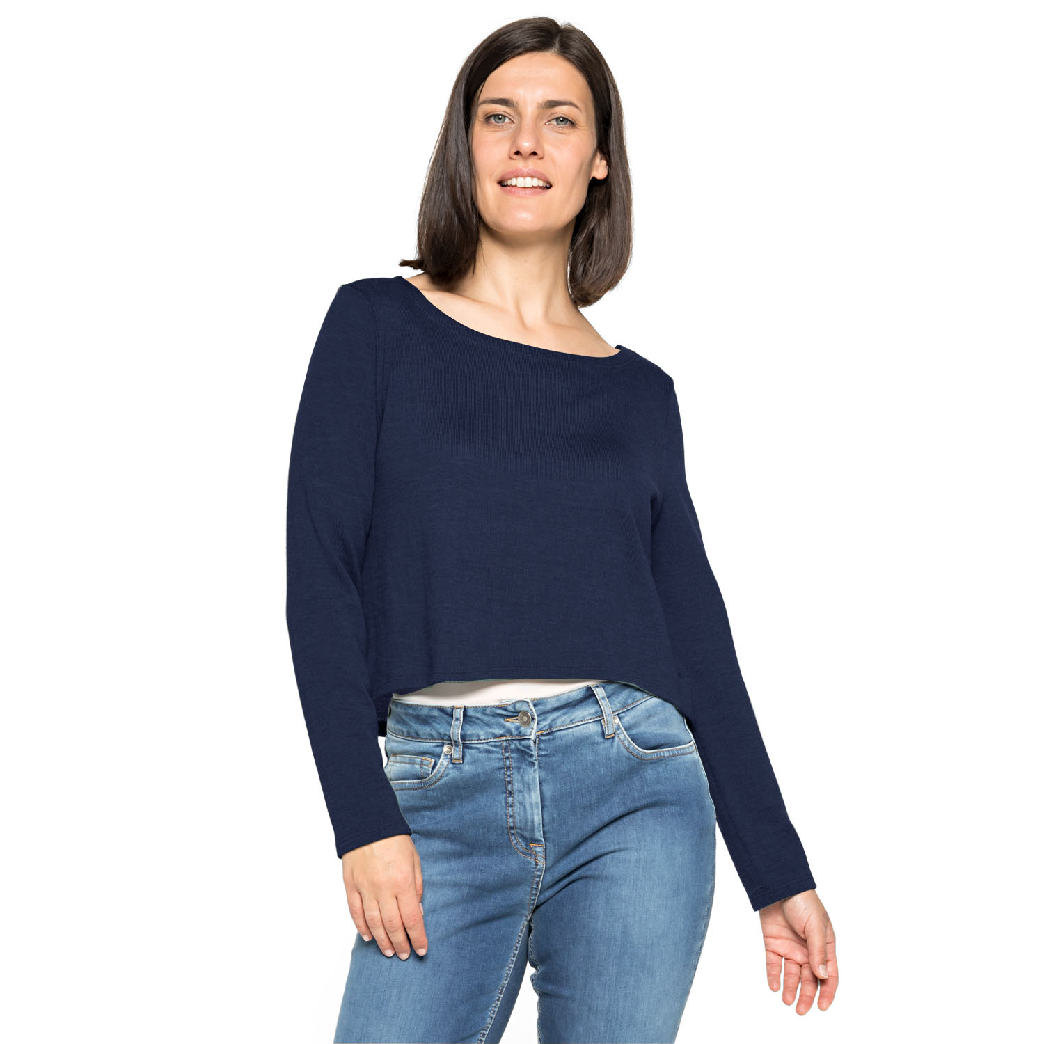 Kurzpullover aus reiner Bio-Merinowolle Kurzpullover aus reiner Bio-Merinowolle