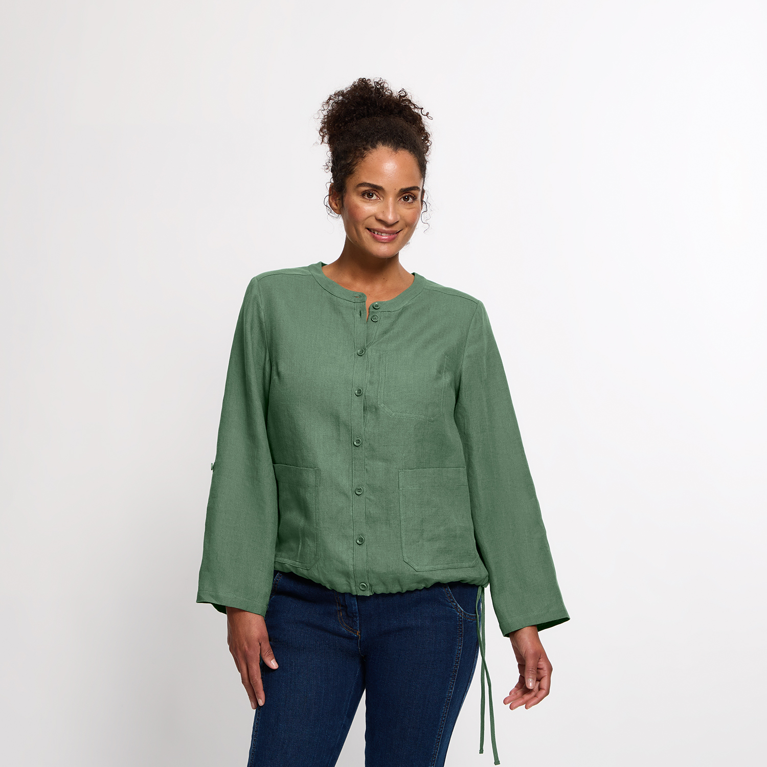 Leinenbluse aus reinem Leinen