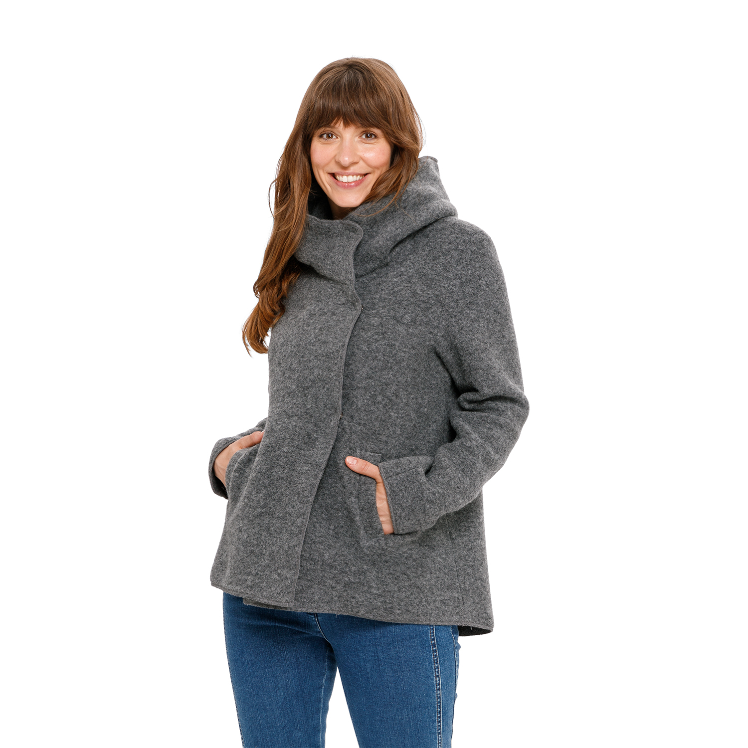 Walkjacke aus Bio-Schurwolle mit Bio-Baumwolle Walkjacke aus Bio-Schurwolle mit Bio-Baumwolle